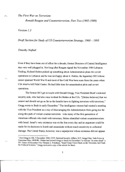 The First War on Terrorism: Ronald Reagan