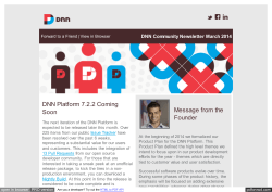 DNN Community Newsletter March 2014