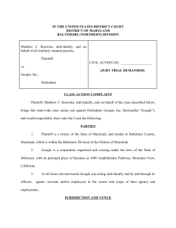 Read the class action complaint filed in U.S. District Court for the