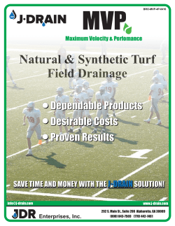 J&bull;DRAIN MVP Athletic Field Drainage - J
