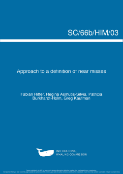 Approach to a definition of &ldquo;near misses&rdquo;