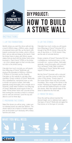 how to build a stone wall