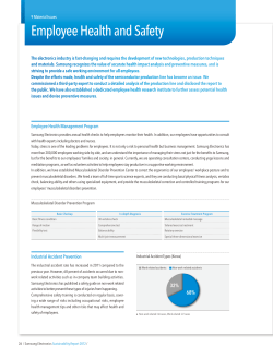 9 Material Issues Employee Health and Safety