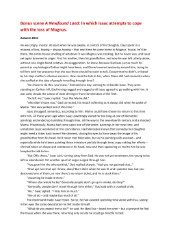 Bonus Scene A Newfound Land