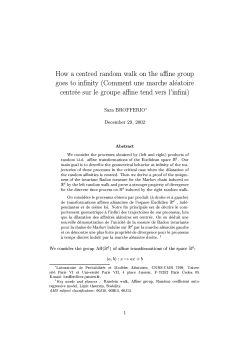 How a centered random walk on the affine group goes to infinity