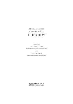 The Cambridge companion to Chekhov - Assets