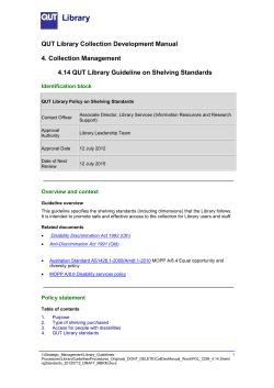 4.14 Shelving Standards