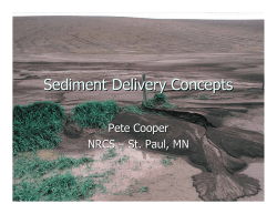 Sediment Delivery Concepts - Minnesota Pollution Control Agency