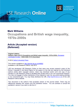 Occupations and British wage inequality, 1970s