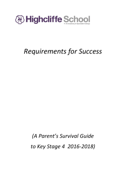 GCSE Survival Guide 2016-18