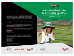 Addressing Rural Crisis in Developing Countries