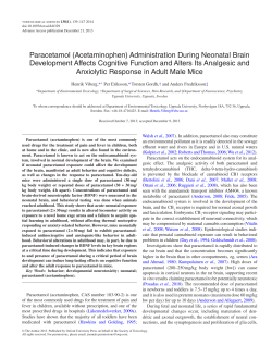 Paracetamol - Toxicological Sciences