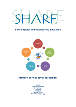 SHARE Service Level Agreement and lesson outlines for