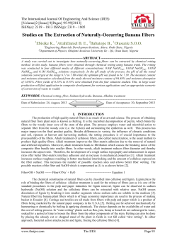 Studies on The Extraction of Naturally