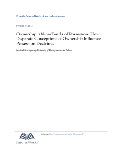 Ownership is Nine-Tenths of Possession: How Disparate