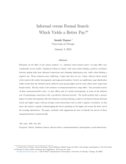 Informal versus Formal Search: Which Yields a Better Pay?