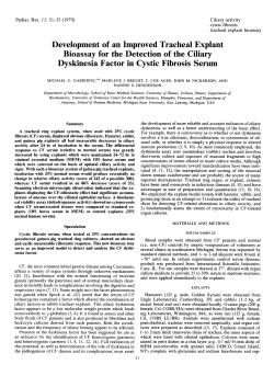 Development of an Improved Tracheal Explant Bioassay for