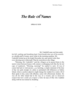 The Rule of Names