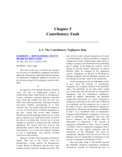 Chapter 5 Contributory Fault