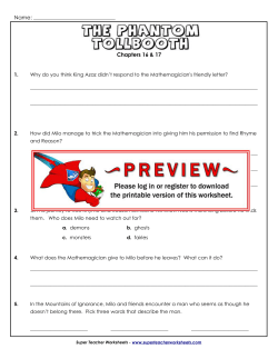 Questions for Chapters 16 - 17