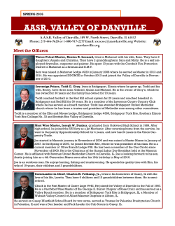 Spring 2016 - Valley of Danville