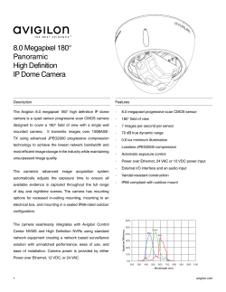 8.0 Megapixel 80&deg; Panoramic High Definition IP Dome