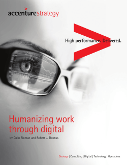 Humanizing Work Through Digital