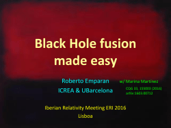 Black Hole fusion made easy