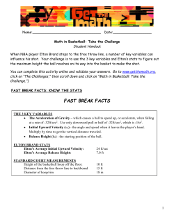 fast break facts - Piscataway High School