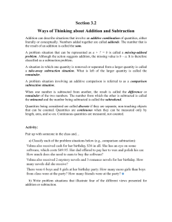 Section 3.2 Ways of Thinking about Addition and