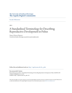 A Standardized Terminology for Describing Reproductive