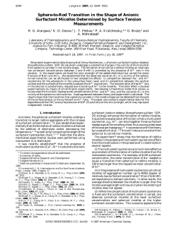Sphere-to-Rod Transition in the Shape of Anionic Surfactant