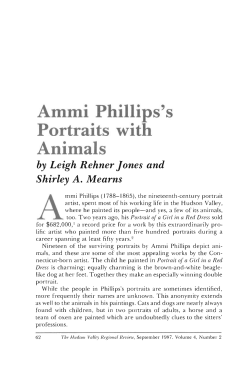 Ammi Phillips`s Portraits with Animals.