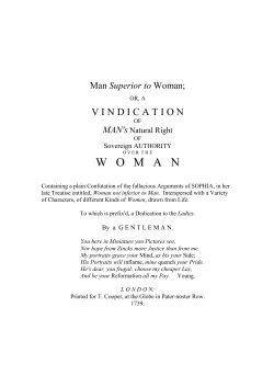 Man Superior to Woman