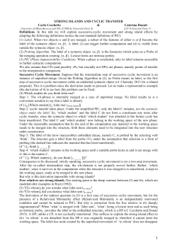 Strong Islands and Cyclic Transfer