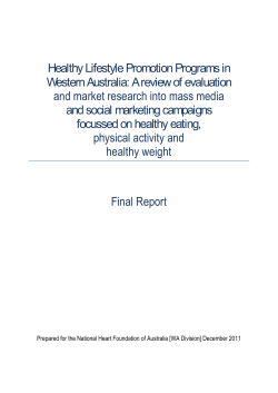 A review of evaluation and market research into mass media a