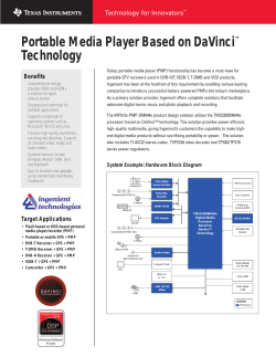 Portable Media Player Based on DaVinci