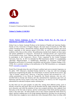 Soviet Nuclear Espionage in the USA Du