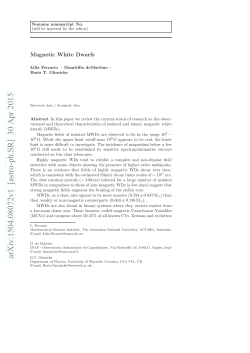 Magnetic White Dwarfs