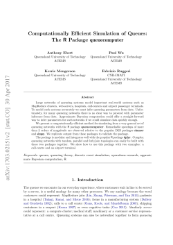 Computationally Efficient Simulation of Queues