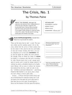 The Crisis, No. 1