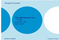 Title: @tfltrafficnews User Profile