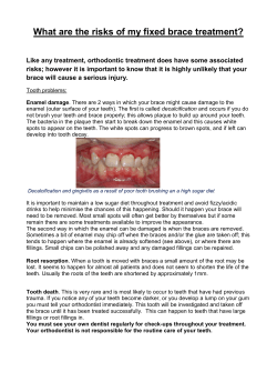 Risks Associated with Orthodontic Treatment