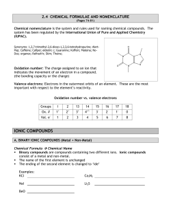 IONIC COMPOUNDS