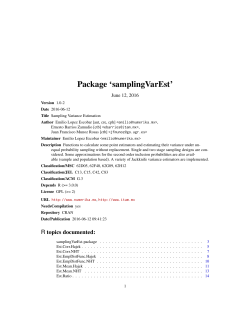 Package `samplingVarEst`