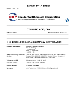 Cyanuric Acid - Pool Operation Management