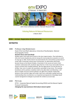 the Valuing Nature and Natural Resources Programme