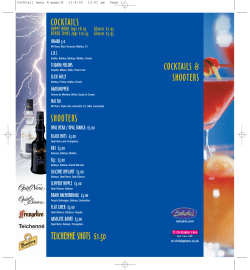 Cocktail menu 4-page/B