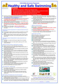 Healthy and Safe Swimming
