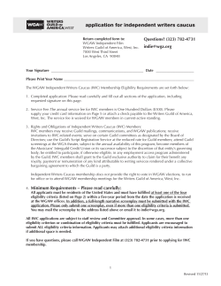 application for independent writers caucus